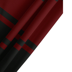 Short de bain décontracté pour homme, tricoté, respirant, à blocs de couleur et rayures, taille mi-haute avec cordon de serrage, séchage rapide, rouge et bleu marine - Product Image 5