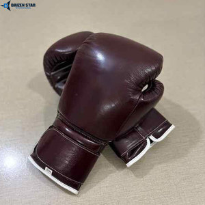 Customizable High-quality PU Leather Boxing Gloves Breathable Moisture-wicking Adjustable Wrist <b>Strap</b> Hook Loop Closure for - Product Image 3