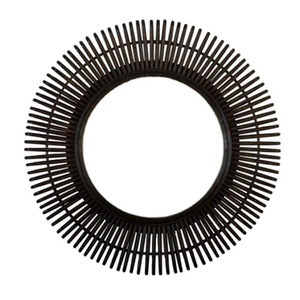 Wholesale Distressed Long <b>Large</b> Arched Wood <b>Framed</b> Decorative Wall <b>Black</b> Antique Metal and Glass Wall Mirror Wholesale - Product Image 2