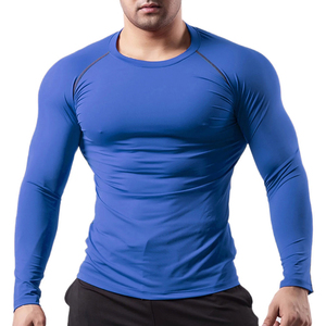 Camiseta Deportiva de Manga Larga para Hombre, Personalizable, de Secado Rápido, Hecha de Poliéster, MOQ Bajo, Directo de Fábrica - Product Image 1