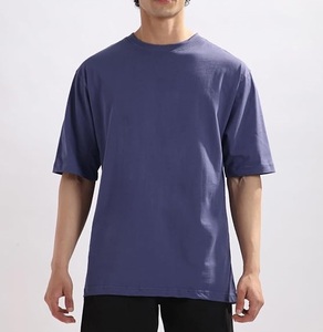Camiseta de Verano de Alta Calidad para Hombre, Talla Grande, Cuello Redondo, Manga Corta, Oversize, 250gsm, Algodón Vintage, Corte Cuadrado, Personalizable, Transpirable - Product Image 1
