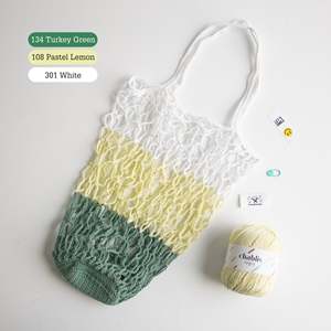 กระเป๋าตาข่ายแบบมีช่องใส่ของแบบทำมือ - Product Image 5