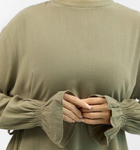 Women Solid Color Co-ord <b>Set</b> Full Length Modest Women Top and Pants 2 Pieces <b>Sets</b> for Women - Product Image 4