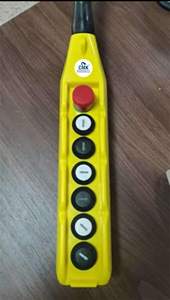 CMK Electro Power Private Limited CMK-PL-07/CMKPL07D2 Plastic Yellow Pendant Station Dual-Speed Control <b>Hoist</b> EOT Push Button - Product Image 4