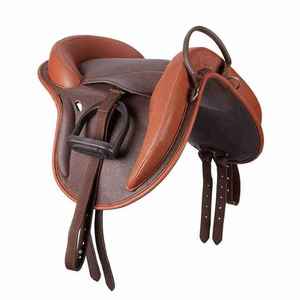 Silla de Montar Occidental de Cuero Genuino y Algodón, Transpirable, Cómoda y de Alta Calidad para Carreras Ecuestres - Product Image 2