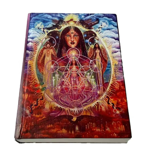 Magical Women Goddess Printed 100% Genuine <b>Leather</b> Notebook Book Of Shadows Journal With Cotton Lining White Pages Writing <b>Diary</b> - Product Image 1