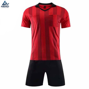 Uniformes de Fútbol para Adultos, Estilo Cuello en V, Color Rojo y Negro, Nueva Llegada 2026, Personalización Completa con Impresión de Logotipo, Estilo Único - Product Image 2