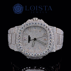 Reloj de Pulsera de Lujo con Diamantes de Imitación, Caja de Acero Inoxidable y Cuarzo, Esfera Acolchada, Brazalete Plateado, Bisel de Cristal, Marcadores Baguette, Unisex, a la Moda - Product Image 1