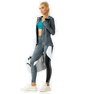 ชุดเลกกิ้งออกกำลังกายตาข่าย,กางเกงโยคะเอวสูงแบบแยกชิ้นสำหรับผู้หญิงชุดเลกกิ้งออกกำลังกาย - Product Image 4