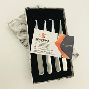 <b>Slim</b> Boot Sustainable Japanese Stainless Steel Pointed Lash Tweezers Strong Grip Private Label <b>Mirror</b> Polish Eyelash Extension - Product Image 2