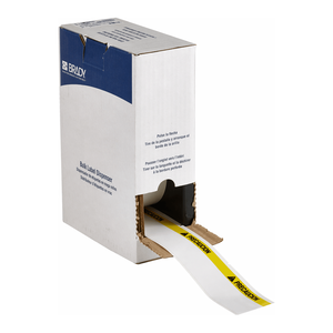 Brady All Weather Permanent Vinyl Labels ANSI PRECAUCION Bulk <b>Roll</b> for M7 Printers - Product Image 2