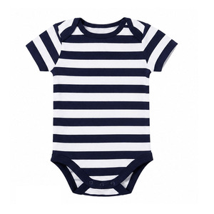 Lot de Bodys Bébé Manches Courtes – Combinaisons Unies et Rayées pour Nourrissons – Ensemble de Bodys en Coton pour Bébé – Vente en Gros - Product Image 4