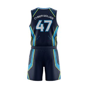 Maillot de basket-ball réversible personnalisable, uniforme de basket-ball à séchage rapide en maille respirante avec design de sublimation TF Practice Wear - Product Image 2