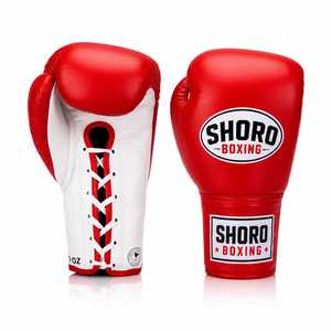 Guantes de boxeo de cuero vacuno original con cordones, todas las tallas, equipo de entrenamiento para boxeadores profesionales adultos, personalizables. - Product Image 3
