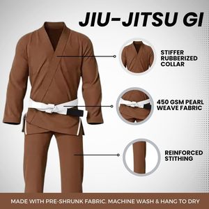 ชุดยิวยิตสู BJJ ผ้าฝ้ายพรีเมียม ทอลายเพิร์ลวีฟ ออกแบบได้ตามสั่ง ระบายอากาศได้ดี น้ำหนักเบา ทนทาน เหมาะสำหรับฝึกซ้อม สำหรับผู้ชายและผู้หญิง - Product Image 5