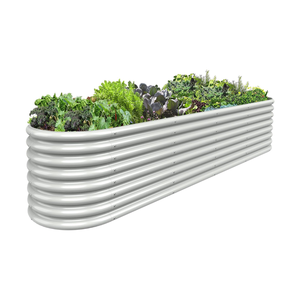 Grand kit de lit de jardin surélevé en métal pour l'extérieur Boîtes de jardinage ovales galvanisées pour la maison du Vietnam - Product Image 5