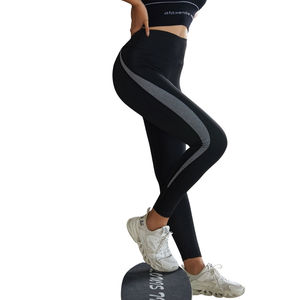 Leggings de sport taille haute unis, extensibles, confortables, respirants et sans coutures pour le fitness, la gym et le yoga - Product Image 3