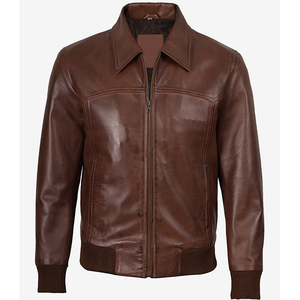 2026 OEM New Fashion Genuine Dark Brown Cowhide Leather <b>Jackets</b> For Men's 100%High Quality Low MOQ Winter Fashion <b>Heated</b> <b>Jackets</b> - Product Image 5