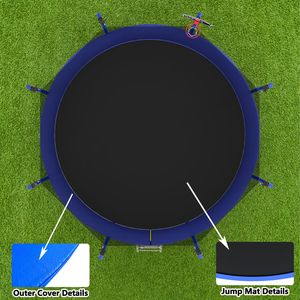 Trampolino da Esterno 14FT con Canestro da Basket, Approvato ASTM, Tipo Rinforzato, Giocattolo per Saltare con Rete di Protezione - Product Image 6