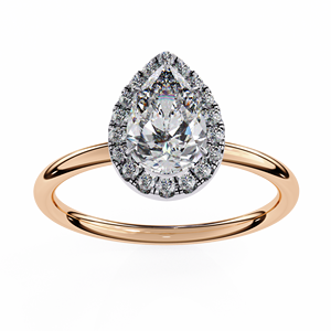Anillo Clásico de Compromiso con Diamante de Corte Pera de 1 Quilate Cultivado en Laboratorio, Oro de 14K, Certificado IGI, Diamante VS DEF para Aniversario o Boda - Product Image 6