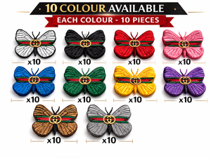 Parche Bordado de Mariposa Termoadhesivo, Aplique de Moda, Paquete de 100 Piezas para Ropa, Chaquetas y Bolsos - Product Image 3