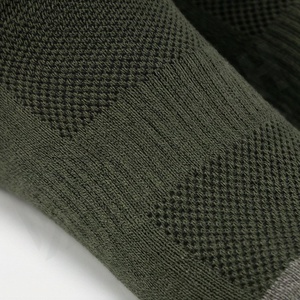 Crew <b>Socks</b> Solid Olive Green Knitted Breathable <b>Running</b> Athletic <b>Socks</b> for Adults Spring Season Standard Thickness - Product Image 4