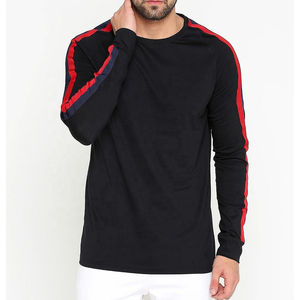 T-shirt Homme 100% Coton Tricoté à Manches Longues, Nouvelle Collection 2026, Haute Qualité, Sur Mesure, Tissage Rapide, Écologique et Tendance - Product Image 1