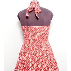 Customized Eco-Friendly Breathable Sweet <b>Summer</b> Floral Midi <b>Dress</b> Natural Cotton Sleeveless Soft Comfortable Fit Flare <b>Dress</b> - Product Image 6