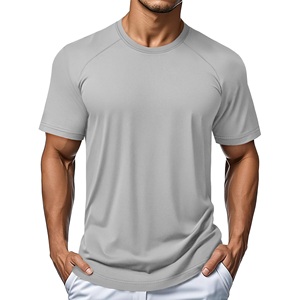T-shirts de course athlétiques pour hommes en tissu mesh à manches courtes, vêtements de sport performants pour la gym et l'entraînement, hauts de sport athlétiques en gros - Product Image 1