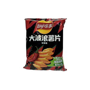 LAYS BIG WAVE RIDGED POTATO CHIPS 70G HO G3 ORIGINE CHINE LAYS BIG WAVE RIDGED SPICY BAKED POTATO CHIPS 70G ORIGINE CHINE - Product Image 3
