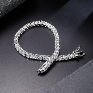 RAMDUT IMPEX Bracelet tennis en moissanite or glacé, sertissage lourd, vente en gros, chaîne en or de qualité supérieure, pierres étincelantes, GRA - Product Image 2
