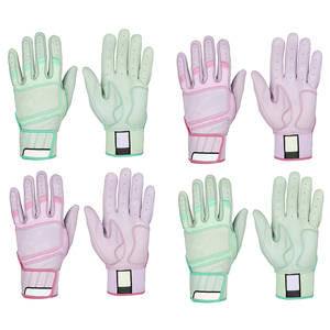 Gants de frappe en cuir vert menthe, respirants, avec fermeture auto-agrippante, unisexes, pour adultes, pour l'entraînement - Product Image 4