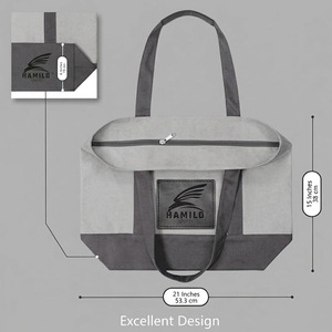 Sac fourre-tout en toile personnalisé, meilleur design 2026, avec logo numérique/soie/thermique/broderie, sac promotionnel pour cadeaux d'entreprise, taille personnalisable - Product Image 5