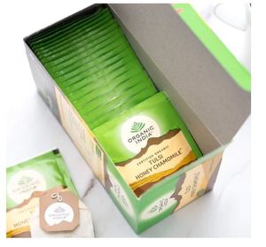Organic India <b>Tulsi</b> Pack of 25 <b>Tea</b> Bags 1.74g 43.5 Grams Honey Chamomile <b>Tulsi</b> Original <b>Tea</b> 25 Infusion <b>Tea</b> Bags - Product Image 2
