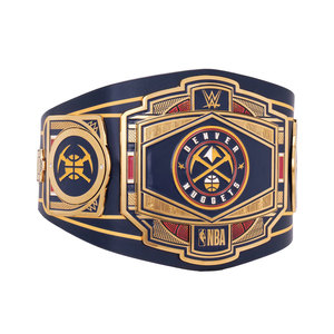 Ceinture de champion personnalisée avec plaques en alliage de zinc, sangles en cuir PU pour MMA, judo, taille adulte, épaisseur 2 mm/4 mm, fabriquée au Pakistan - Product Image 2