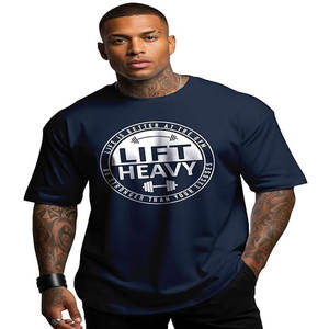 Camiseta de manga corta retro lavada con hombros descubiertos 100% algodón para hombre blusa verano personalizar impresión Digital logo Diy personalizado - Product Image 1