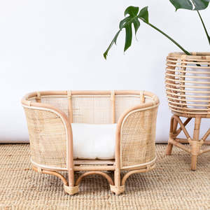 Bulk High Leg Rattan Pet Bed Wholesale Cheap Price Woven Dog Lounge <b>Chair</b> Furniture Sustainable Manufacturer Direct Export - Product Image 2