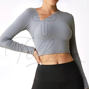Crop top femme personnalisé avec logo 2026, vente en gros, coton confortable de haute qualité, crop tops sexy pour femmes - Product Image 2