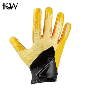 Gants de football américain personnalisables, qualité supérieure, unisexe, grandes tailles, paume antidérapante, doigts entiers, poignet réglable, imperméables, anti-UV - Product Image 2