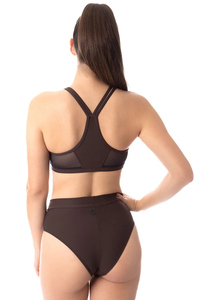 Vêtements de danse pour femmes, haut à col haut, bas taille haute, tenue d'entraînement d'été, tissu extensible, respirant, confortable, OEM - Product Image 2