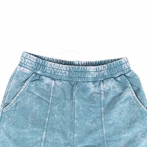 Hot Selling Mens Vintage Acid Wash Jogger Shorts Cotton French Terry Raw Hem Sweat Shorts Breathable Antibacterial OEM ODM - Product Image 2