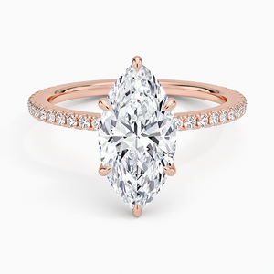 Bague de fiançailles pour femme en argent sterling 925 avec petits diamants en forme d'œil et diamants moissanite - Product Image 3