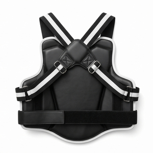 MALUZA INDUSTRIES Protège-poitrine de boxe personnalisé en cuir, protection des côtes durable, armure corporelle multicouche pour arts martiaux et MMA - Product Image 2