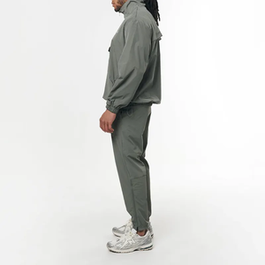 Chándal Gris para Hombre, Manga Larga, Media Cremallera, Estilo Deportivo, Ligero, Secado Rápido, Corte Regular, con Bolsillos Laterales, para Primavera - Product Image 2