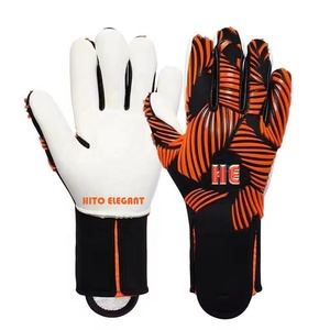 Hot Selling Custom Design Black and Green Neoprene Soccer Goalkeeper <b>Gloves</b> with 4mm German Latex Negative Cut - Product Image 5