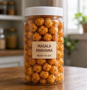 Super Quality Masala Fox <b>Nuts</b> Low Fat Healthy Snack Masala Makhana Everyday Snacking Pack At Bulk Price - Product Image 1