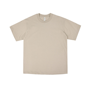 T-shirt homme 280 g/m² surdimensionné 100 % coton tricoté à manches courtes col rond vierge ample respirant style urbain haute qualité - Product Image 4