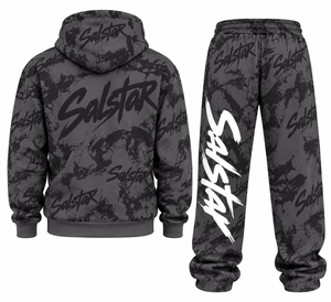 Ensemble de survêtement camouflage imprimé sur toute la surface personnalisé pour homme, sweat à capuche zippé et pantalon de jogging, vêtements de sport, streetwear - Product Image 2