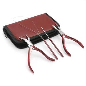Kit de Herramientas Profesionales de Alta Calidad para Extensiones de Cabello, Pinza para Cabello con Recubrimiento Rojo y Adhesivos, Logotipo Personalizado ANAAIF - Product Image 6