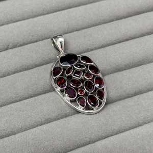 NIKHIL GEMS Pendentif Charme Statement en Améthyste Fait Main, Argent Sterling 925, Collier Vintage Élégant avec Pierre Précieuse, Certifié par un tiers - Product Image 6